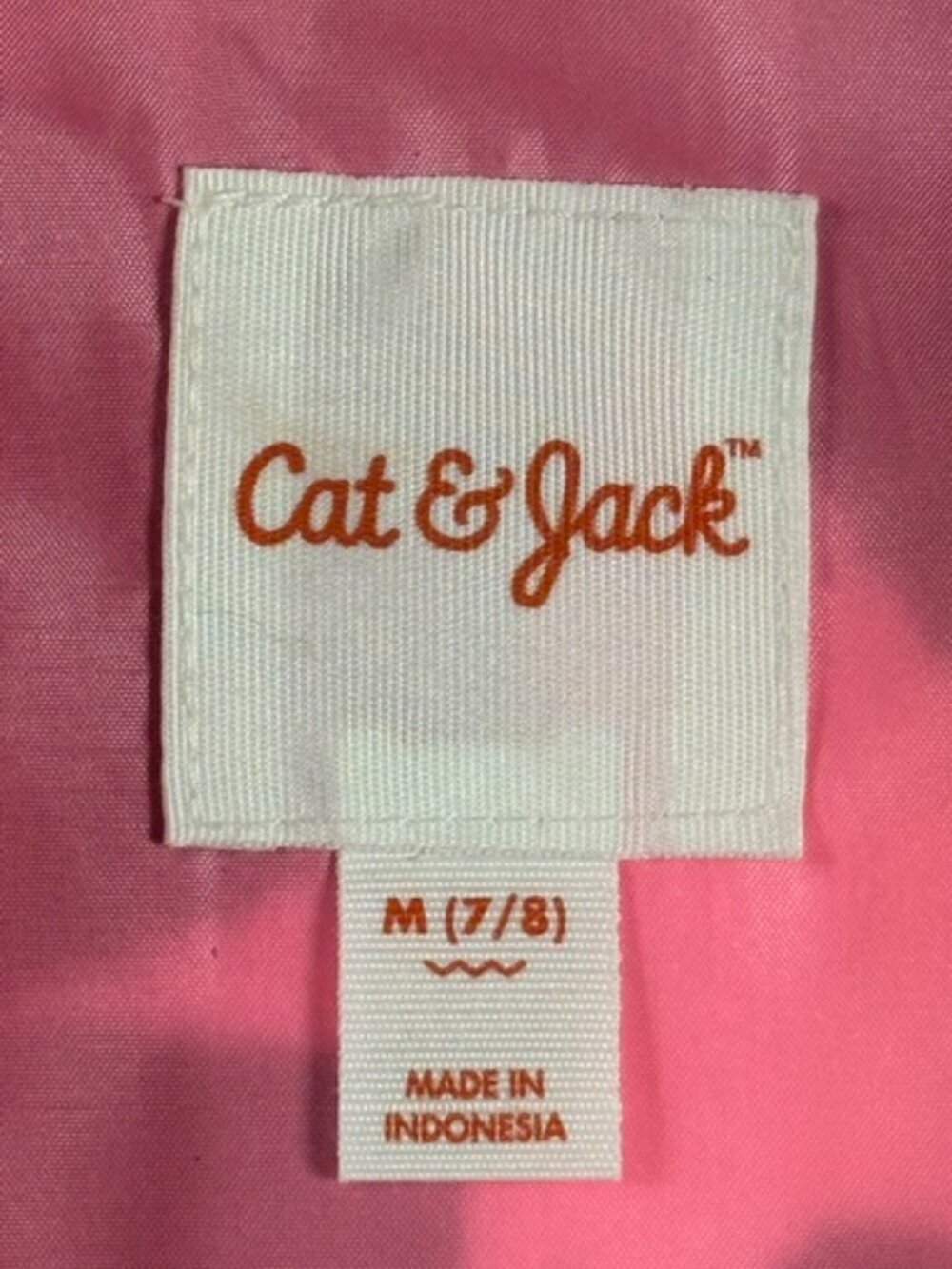 Cat & Jack Girls' Faux Fur Jacket with Stars Grey Pink White Medium 7/8 NWOT - Picture 8 of 12